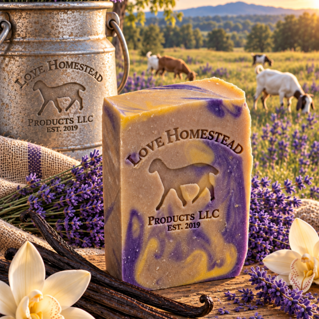 Lavender Vanilla Goat Milk Soap