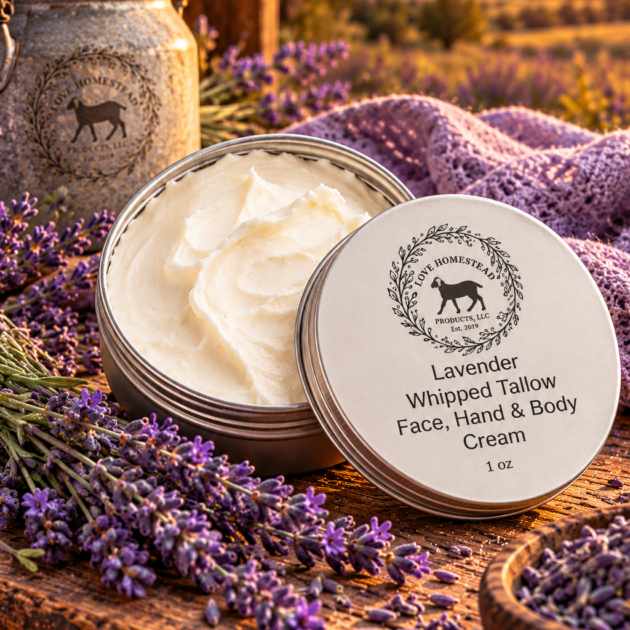 Lavender – Whipped Tallow Face, Hand & Body Cream